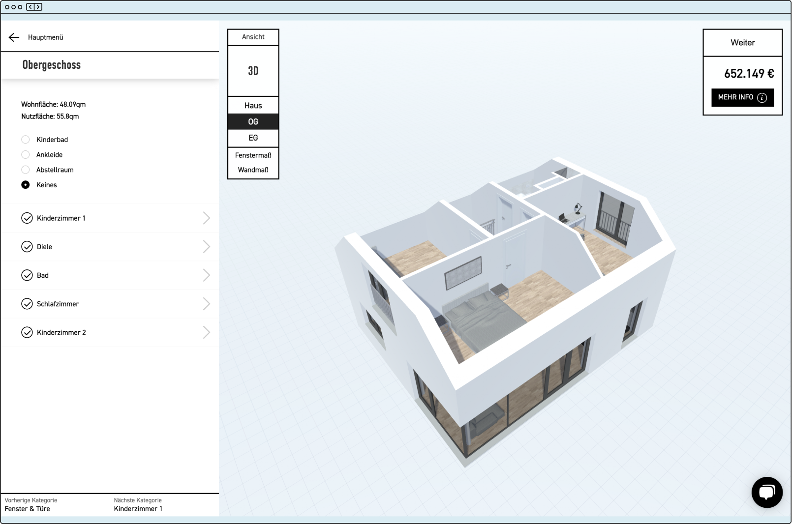 Header: MR + MRS HOMES – Hauskonfigurator